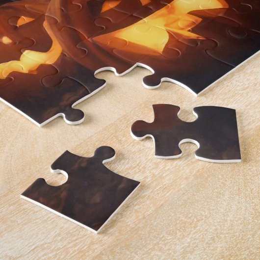 ラージキュートハッピーハローウィン幽霊のよく出るハウスパズル ジグソーパズル (側面)