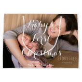 ラージキュートベビー初めてのクリスマス抱き枕 ラージペーパーバッグ (正面)