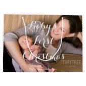 ラージキュートベビー初めてのクリスマス抱き枕 ラージペーパーバッグ (裏面)