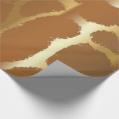 ラージキリンアニマルプリントラッピング紙 ラッピングペーパー (角)