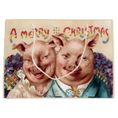 ラージクリスマスピッツ抱き枕 ラージペーパーバッグ (正面)