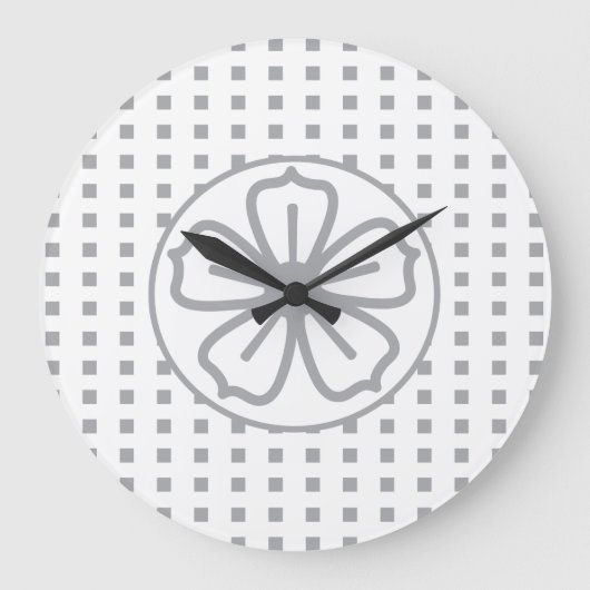 ラージクロック "Clock On, Clock Off" ラージ壁時計 (正面)
