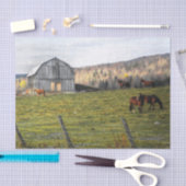 ラージグレーホースバーン 薄葉紙 (クラフト)