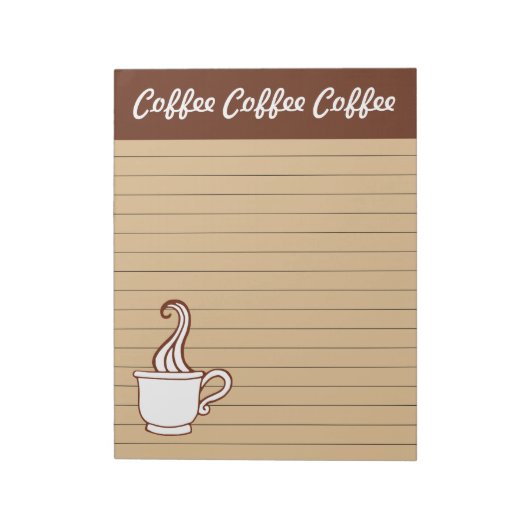 ラージコーヒーノートパッド ノートパッド (回転)