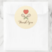 ラージサンキューカスタムベーキング用ラベルシール ラウンドシール (バッグ)