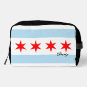 ラージシカゴバッグ、ファッション、シカゴ国旗 ドップキット (裏面)