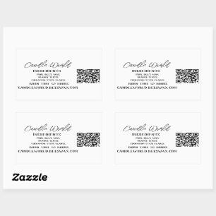 ラージスタンプ – Beeswax Candle World 長方形シール