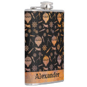 ラージスチームパンクラスティバルーンテーマ名前をカスタムする フラスク (右)