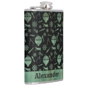 ラージスチームパンクヴェルディグリバルーンテーマカスタム フラスク (右)