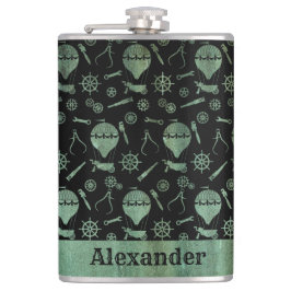 ラージスチームパンクヴェルディグリバルーンテーマカスタム フラスク