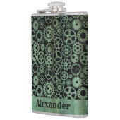 ラージスチームパンクヴェルディグリブロンズギア名前をカスタムする フラスク (左)