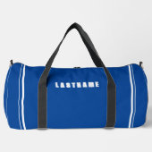ラージスポーツダッフルバッグ |名前をカスタムすると数値 ダッフルバッグ (正面)