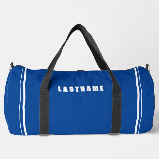 ラージスポーツダッフルバッグ |名前をカスタムすると数値 ダッフルバッグ (正面)