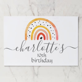 ラージティアウェイ紙パッド – レインボーブラッドオレンジ ペーパーパッド