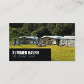 ラージテント、ホリデーパーク所有者、マネージャ 名刺 (正面)