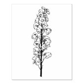 ラージデルフィニウムラークスパートールロングフローラ ラバースタンプ (インプリント)