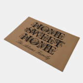 ラージドアマットと名前をカスタムするホームスイートホーム ドアマット (アングル)