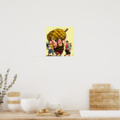 ラージドリアン – キャンバスアートプリント ポスター (キッチン)