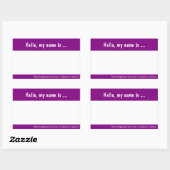 ラージネームタグ/バッジイベント用ステッ企業のク 長方形シール (シート)