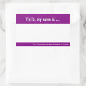 ラージネームタグ/バッジイベント用ステッ企業のク 長方形シール (バッグ)