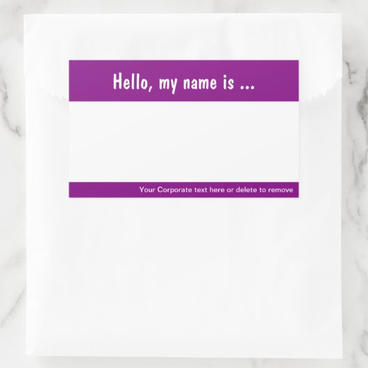 ラージネームタグ/バッジイベント用ステッ企業のク 長方形シール (バッグ)