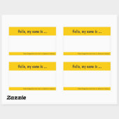 ラージネームタグ/バッジイベント用ステッ企業のク 長方形シール (シート)