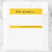 ラージネームタグ/バッジイベント用ステッ企業のク 長方形シール (バッグ)