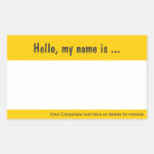 ラージネームタグ/バッジイベント用ステッ企業のク 長方形シール (正面)