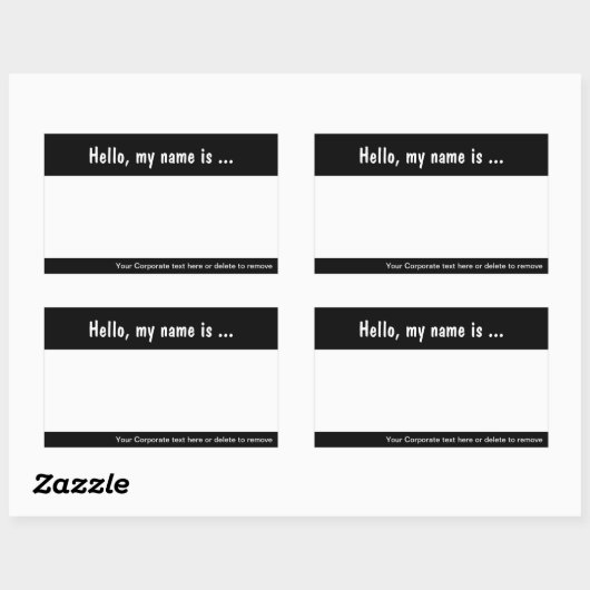 ラージネームタグ/バッジイベント用ステッ企業のク 長方形シール (シート)