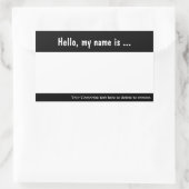 ラージネームタグ/バッジイベント用ステッ企業のク 長方形シール (バッグ)