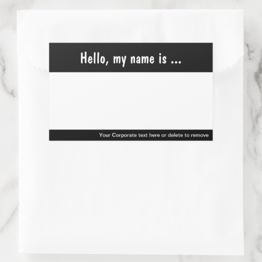 ラージネームタグ/バッジイベント用ステッ企業のク 長方形シール (バッグ)