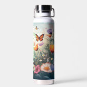 ラージネームパーソナライズされたウォーターボトル ウォーターボトル (背面)