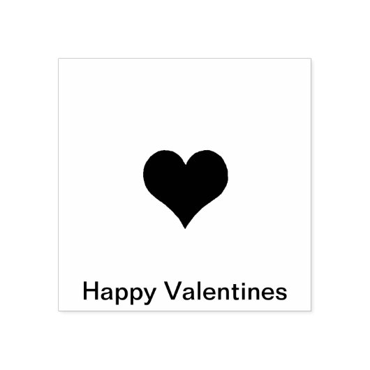 ラージハートことわざハッピーバレンタイン ラバースタンプ (インプリント)