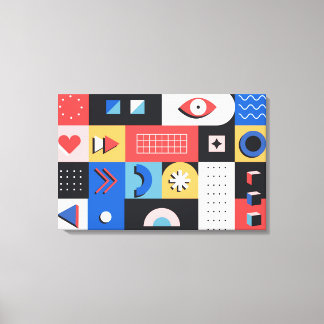 ラージバウハウスアートキャンバスプリント10 – サイズ調整可能 キャンバスプリント