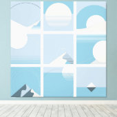 ラージバウハウスアートキャンバスプリント14 – サイズ調整可能 キャンバスプリント (インサイチュ (ウッドフロア))