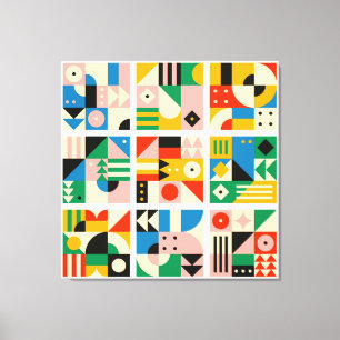 ラージバウハウスアートキャンバスプリント15 – サイズ調整可能 キャンバスプリント