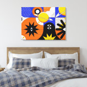 ラージバウハウスアートキャンバスプリント8 (サイズ調整可能) キャンバスプリント (インサイチュ (寝室))