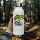 ラージバスフィッシュイラストレーション |ダイカットのシール シール