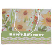 ラージパステルフローラ誕生日抱き枕 ラージペーパーバッグ (正面)