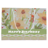 ラージパステルフローラ誕生日抱き枕 ラージペーパーバッグ (裏面)