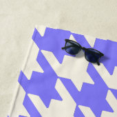 ラージパター千鳥格子のンブルーベリー ビーチタオル (インサイチュ)