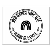 ラージパーソナライズされたボホレインボーロカスタムゴ ラバースタンプ (インプリント)