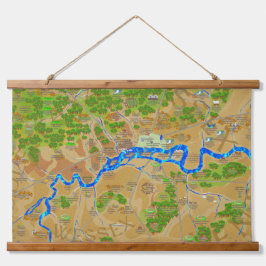 ラージヒストリックロンドンタペストリー 吊り下げ型タペストリー