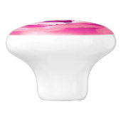 ラージピンクローズプリント セラミックノブ (側面)