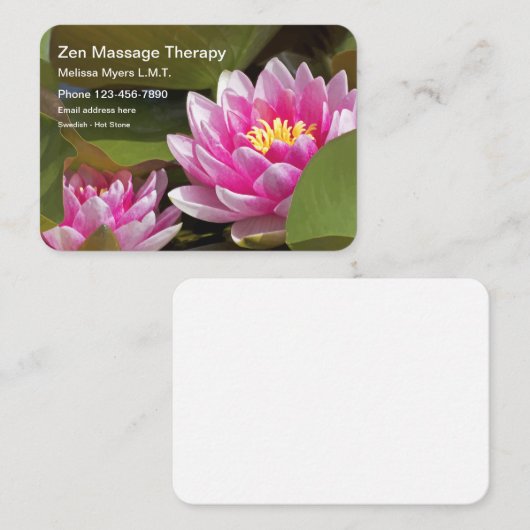 ラージフォーマットマッサージセラピスト 名刺 (正面/裏面)