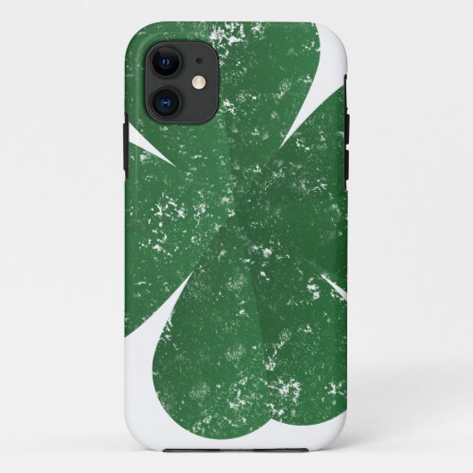 ラージフォーリーフクローバー – ヴィンテージスタイル Case-Mate iPhoneケース (裏面)