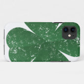 ラージフォーリーフクローバー – ヴィンテージスタイル Case-Mate iPhoneケース (裏面(横))