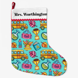 ラージフリース先生クリスマスストッキング ラージクリスマスストッキング