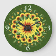 ラージブライトモチーフスタイルひまわり