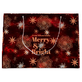 ラージブライトレッドホリデイ抱き枕 ラージペーパーバッグ (正面)